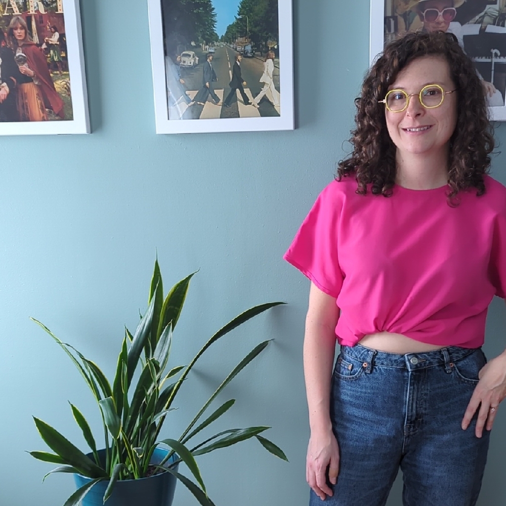 Vintage Sears Tradition Hot Pink Top
